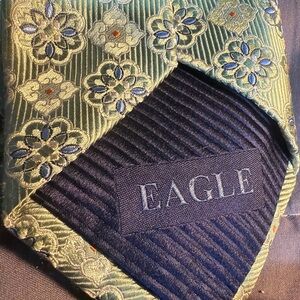 Eagle Green Floral Silk Tie - Men's Accessory